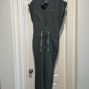 FIGS small Rafaela jumpsuit in bonsai